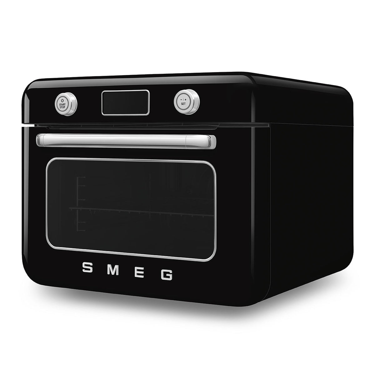 Smeg COF01BLEU erillinen yhdistelmähöyryuuni musta