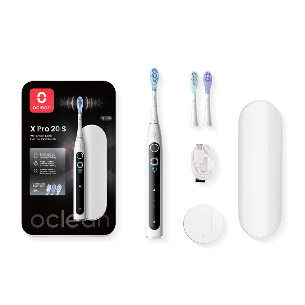 Oclean X Pro 20 Set sähköhammasharja, valkoinen