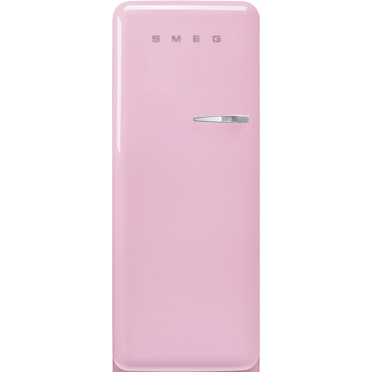 Smeg FAB28LPK6 153cm retrojääkaappi, vaaleanpunainen, vasenkätinen