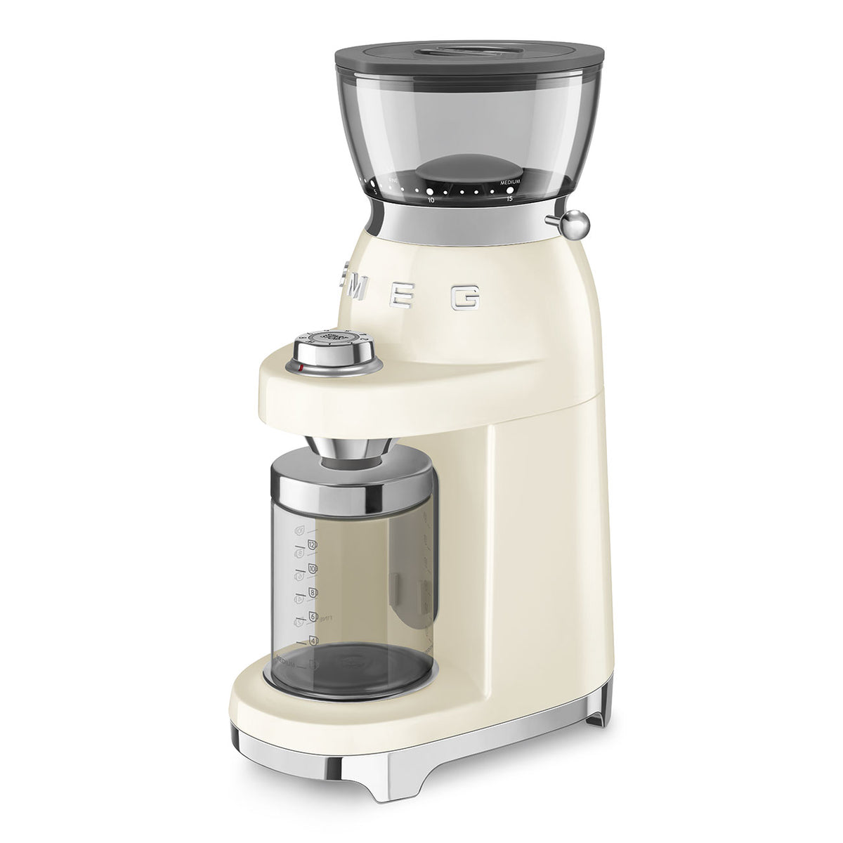 Smeg CGF03CREU kahvimylly kermanvärinen