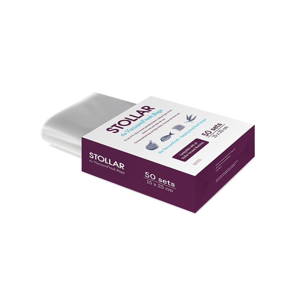 Stollar SAT55 vakuumipussit, 50 kpl (15 x 25cm)