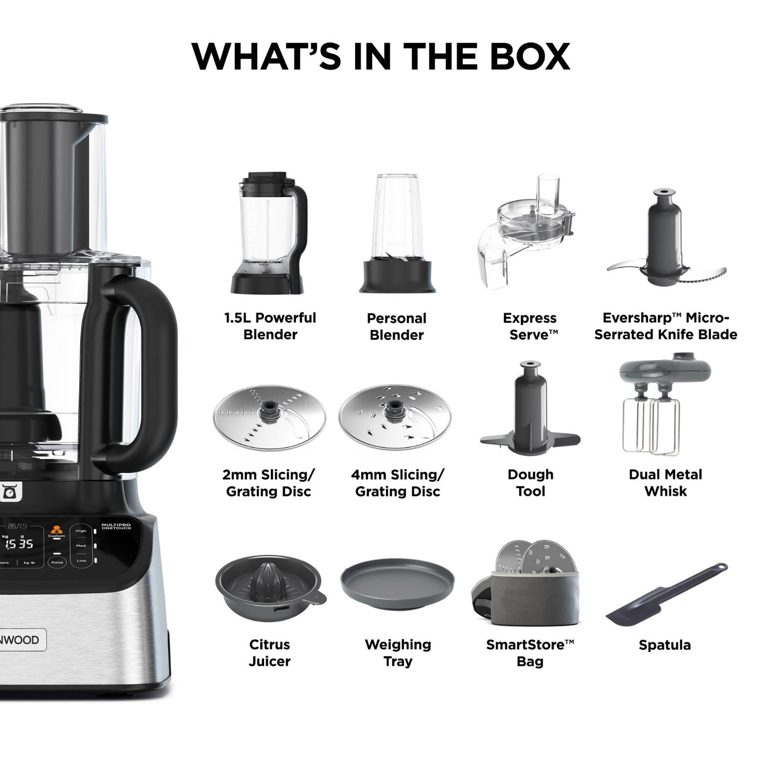 Kenwood FDM73.850SS MultiPro OneTouch monitoimikone