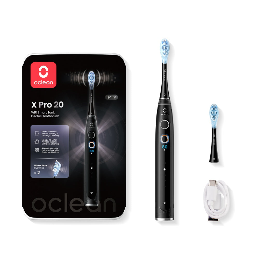 Oclean X Pro 20 sähköhammasharja, musta
