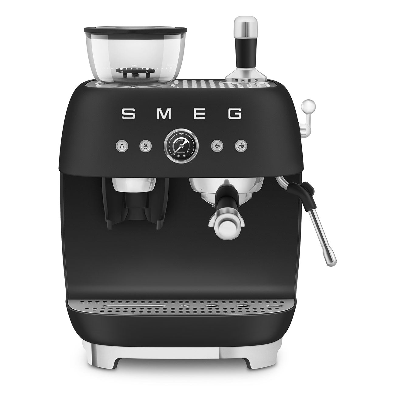 Smeg EGF03BLMEU espressokeitin myllyllä mattamusta