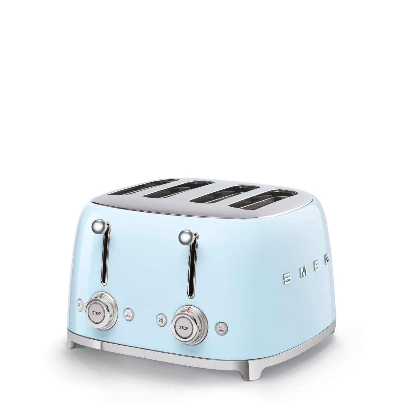 Smeg TSF03PBEU 4-viipaleen leivänpaahdin pastellinsininen
