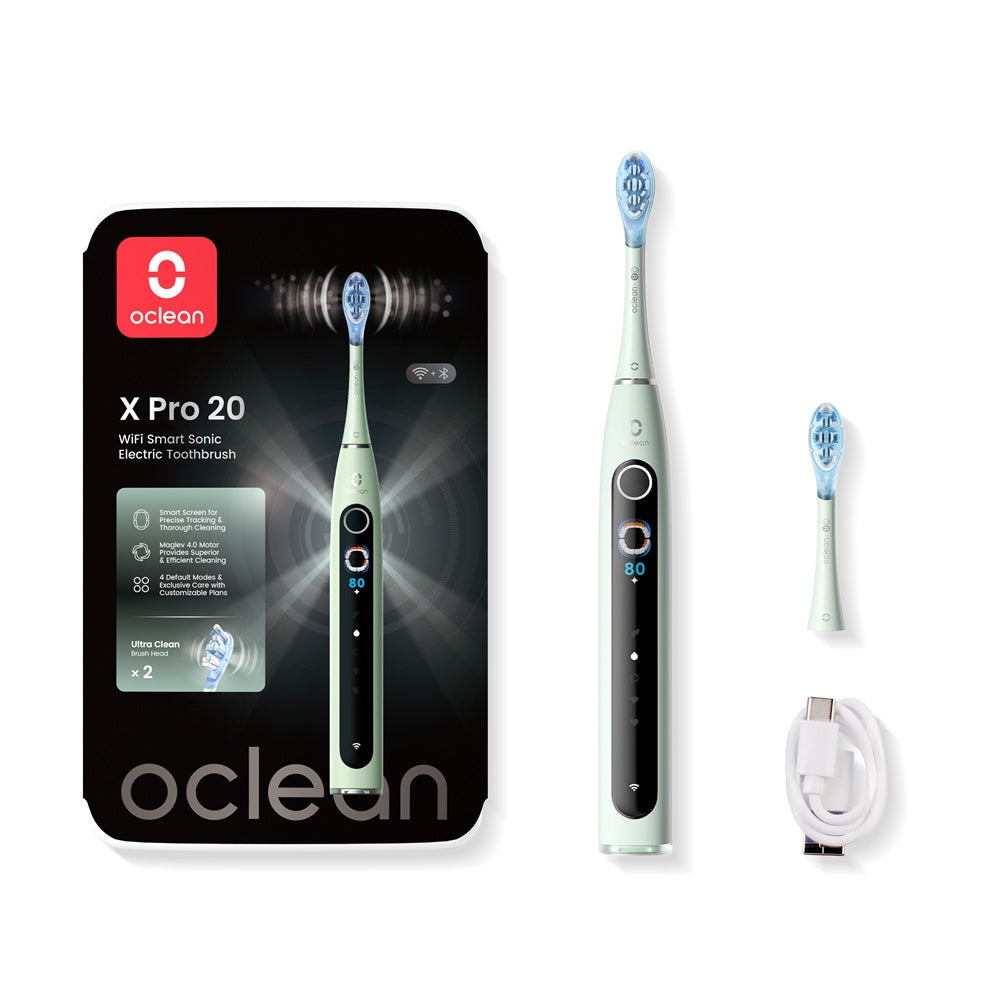 Oclean X Pro 20 sähköhammasharja, vihreä