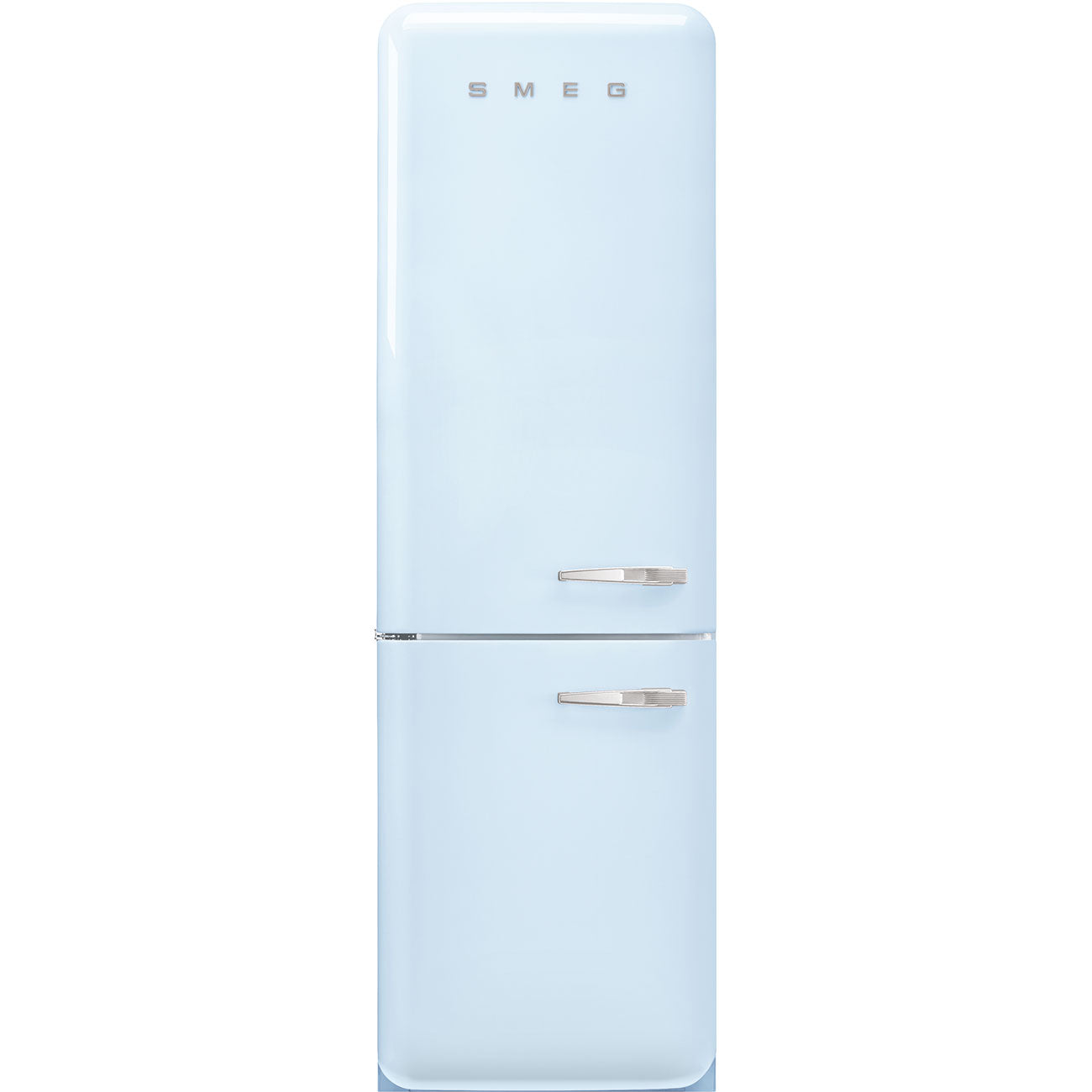 Smeg FAB32LPB5 196,8cm retrojääkaappipakastin, pastellinsininen, vasenkätinen