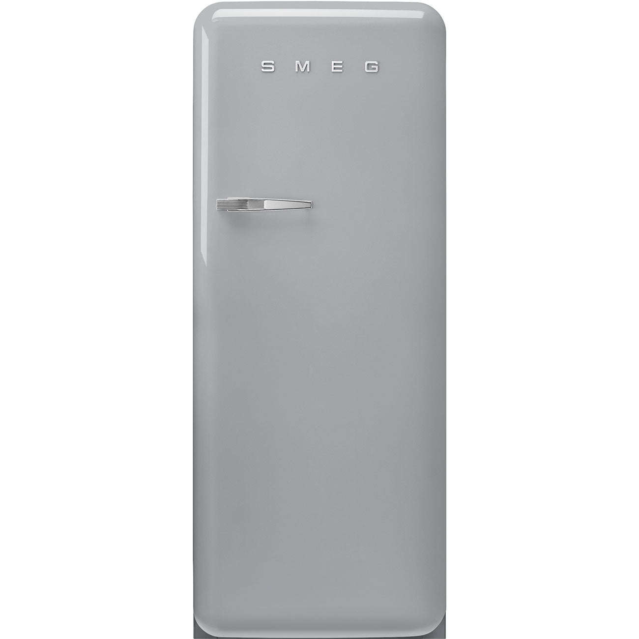 Smeg FAB28RSV6 153cm retrojääkaappi, hopea, oikeakätinen