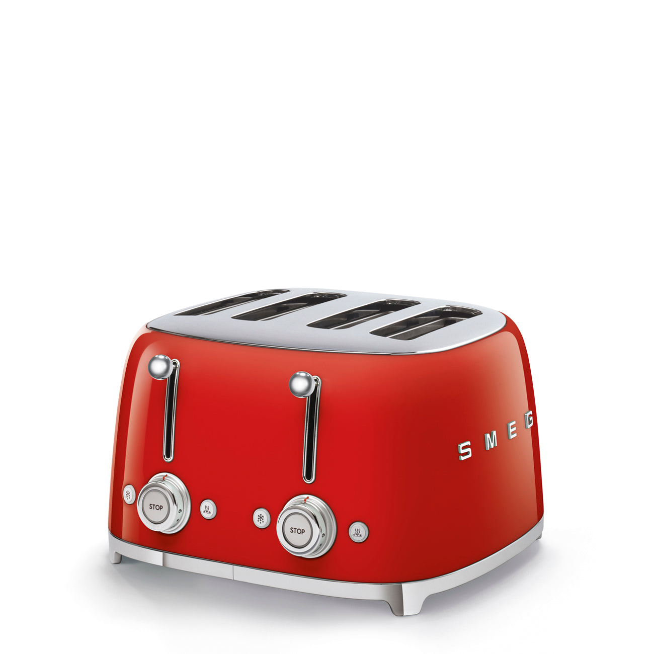 Smeg TSF03RDEU 4-viipaleen leivänpaahdin punainen