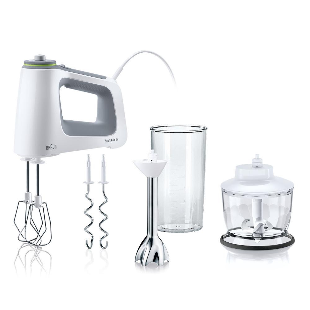 Braun HM5137WH MultiMix 5 sähkövatkain + silppuri ja sauvasekoitin