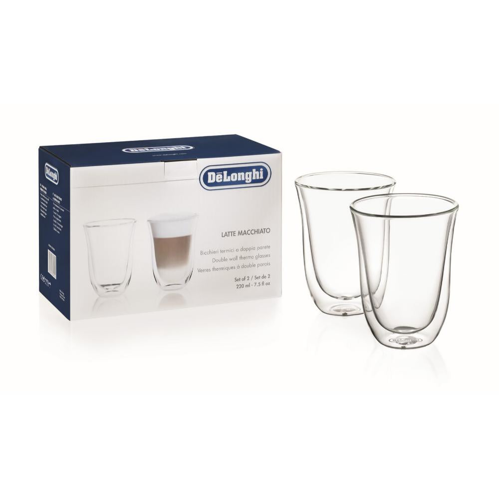 DeLonghi DLSC312 2 x latte macchiato glass 220 ml