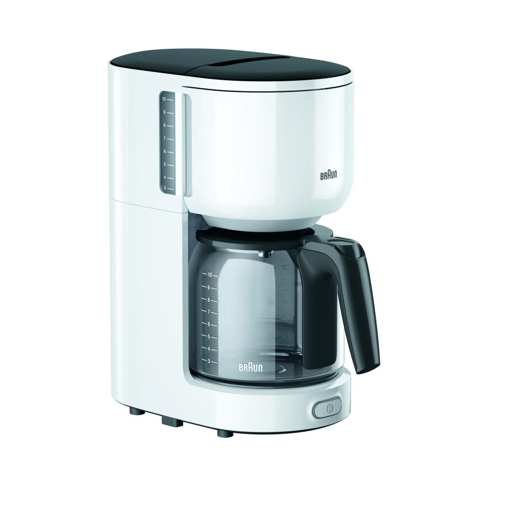 Braun KF3100WH PurEase kahvinkeitin 10 kuppia