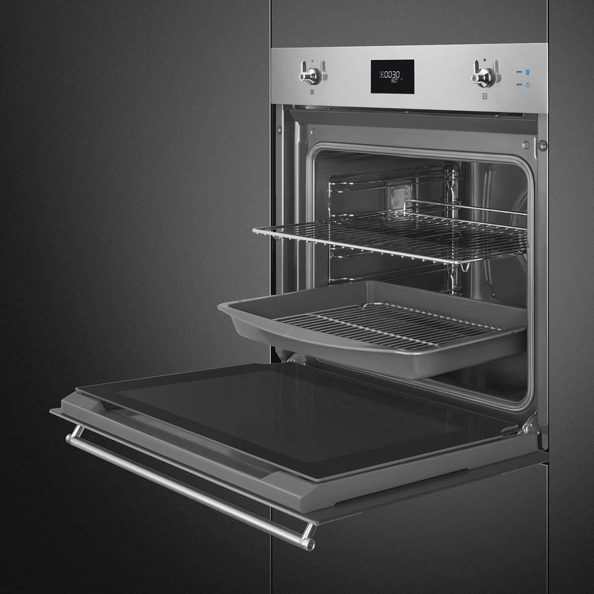 Smeg SO6301S2X 60cm yhdistelmähöyryuuni SteamOne, Classic