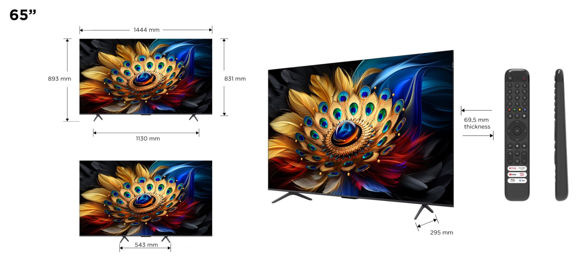 TCL 65C69B 65" televisio GoogleTV