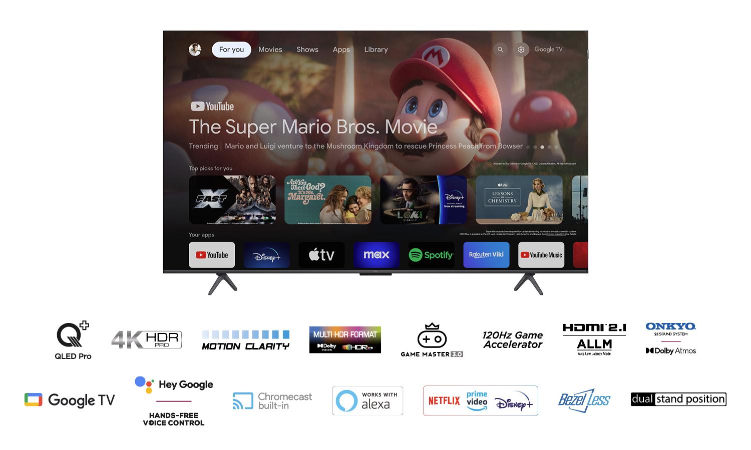 TCL 75C69B 75" televisio GoogleTV