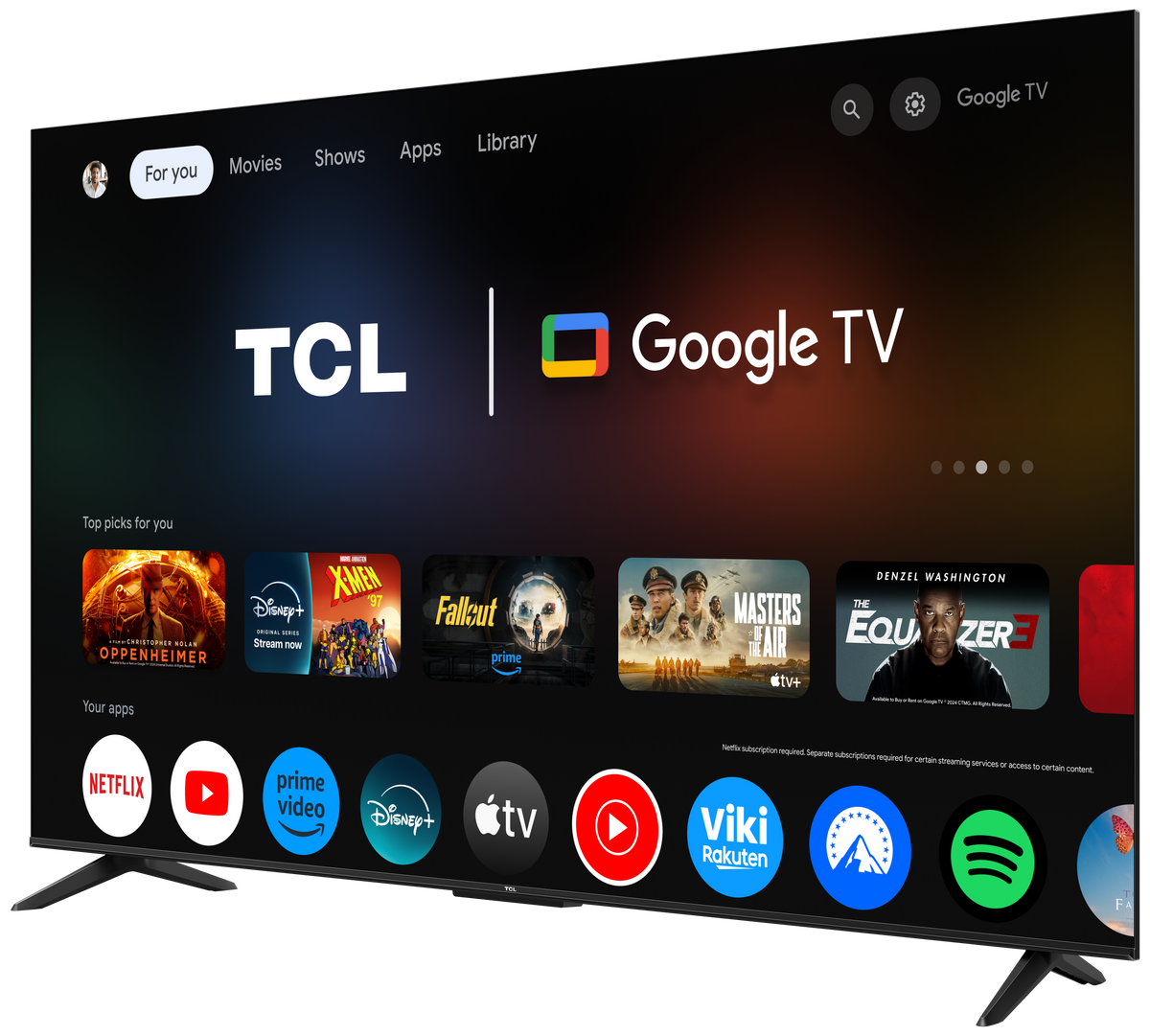 TCL 65P61K 65" Google TV